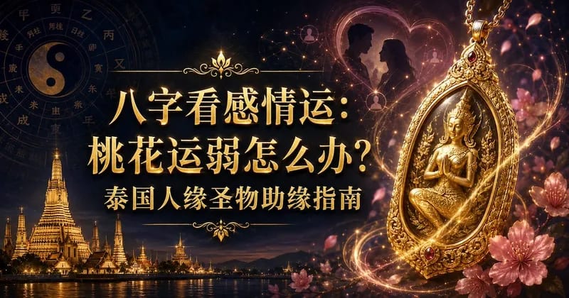 八字看感情:桃花偏弱时,可以关注哪些泰国人缘题材佛牌