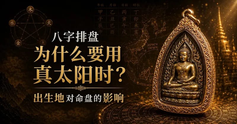 八字排盘为什么要用真太阳时?出生地对命盘的影响