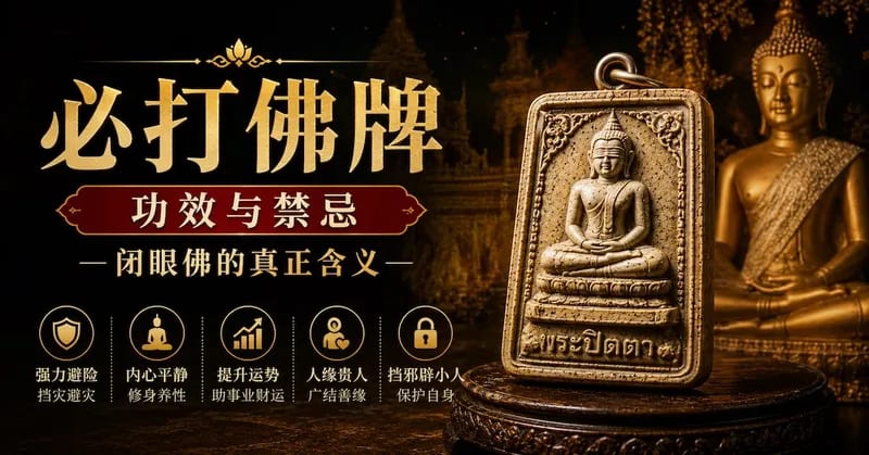 必打佛牌(Phra Pidta):闭目遮面造型的来历与收藏