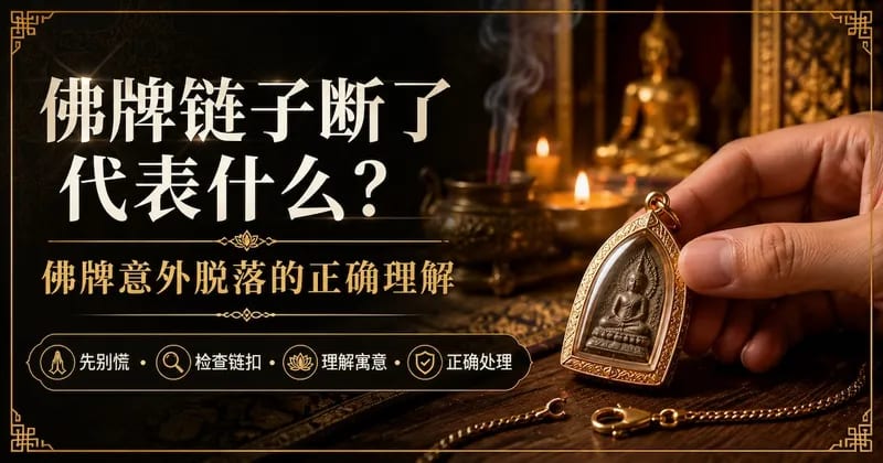 佛牌链子断了代表什么?意外脱落的正确理解