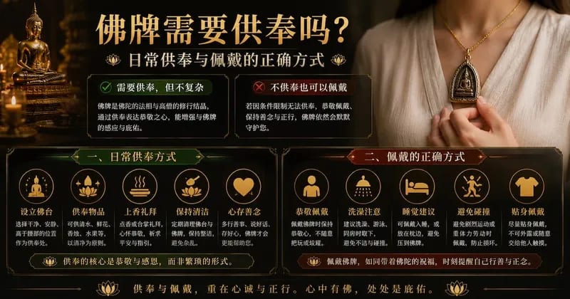 佛牌需要供奉吗?日常佩戴与供奉的正确方式