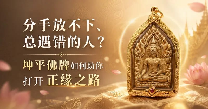 感情路总是不顺时,可以了解一下坤平题材佛牌
