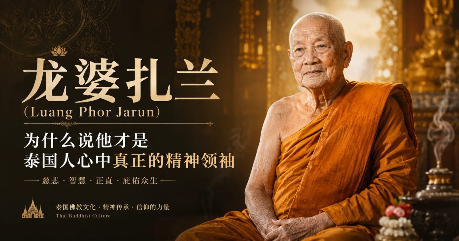 龙婆扎兰:为什么泰国人把他视为真正的精神领袖