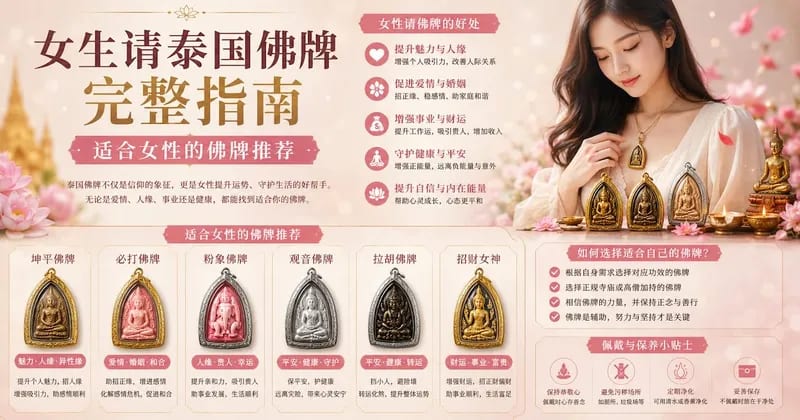 女生请泰国佛牌完整指南——适合女性的题材与佩戴常识