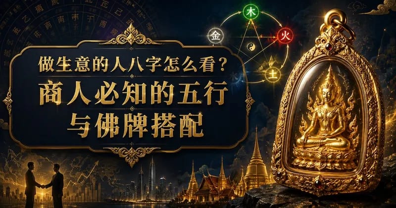 做生意的人八字怎么看:商业格局与泰国佛牌题材的五行搭配