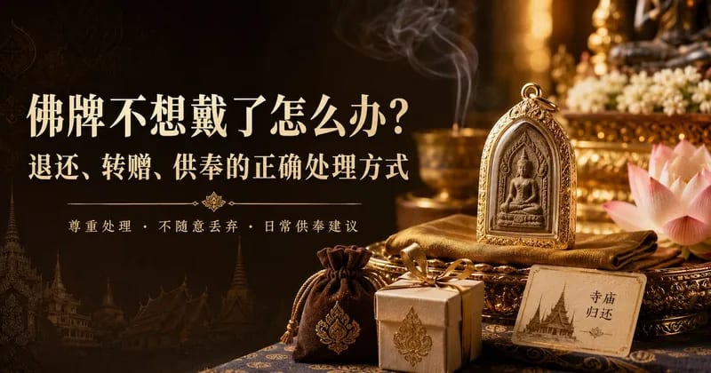 佛牌不想戴了怎么办?退还、转赠、供奉的正确处理