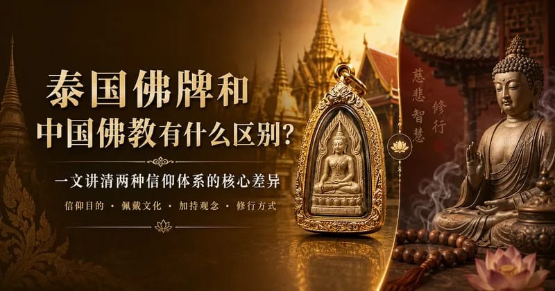 泰国佛牌和中国佛教有什么区别?两种体系的核心差异
